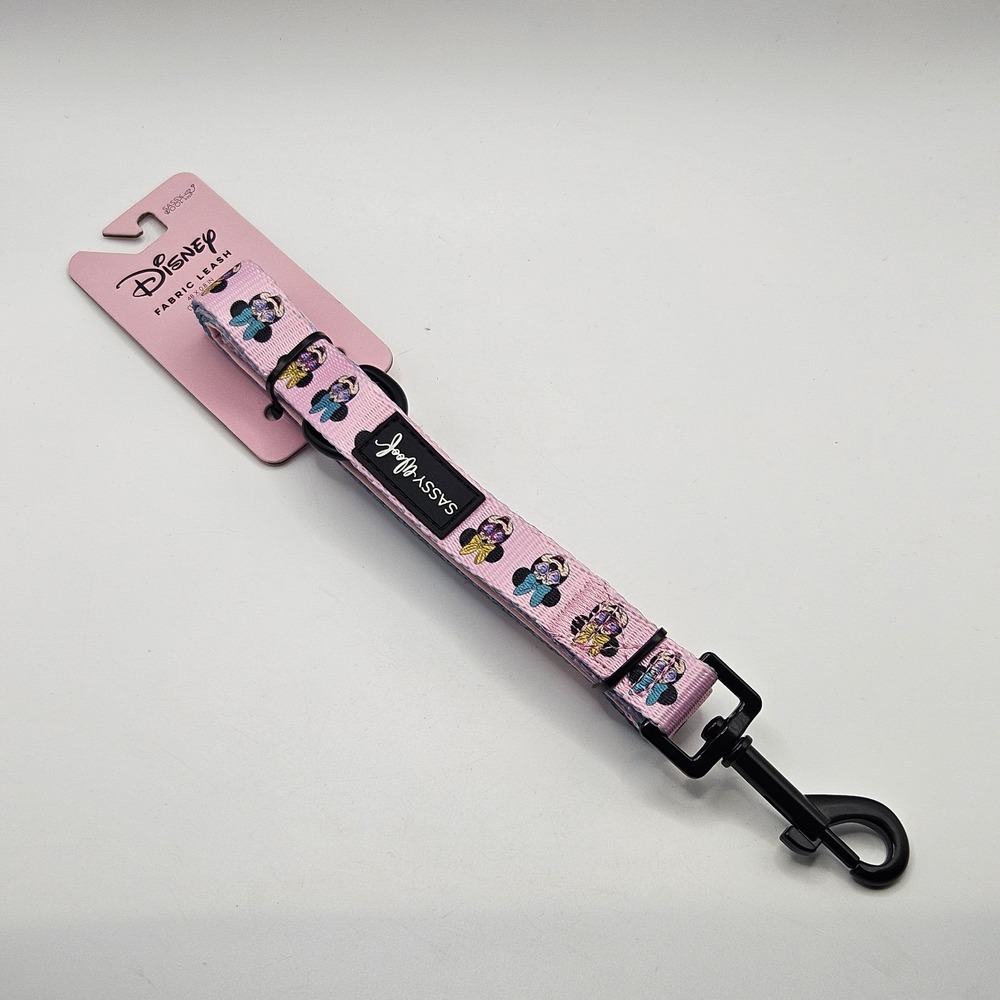 Disney Sassy Woof Minnie Mouse Pink 4 Foot Dog Leash For Small/medium Dog‎